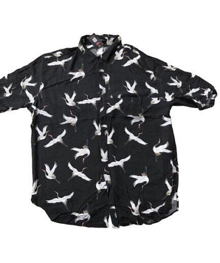 BLACK BERSHKA VINTAGE SHIRT