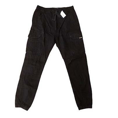 BLACK CLOSURE CARGO PANT