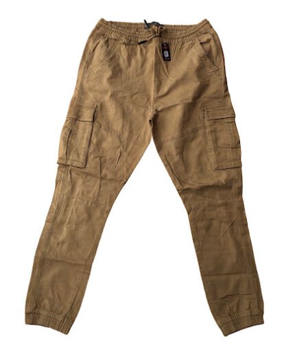 BROWN DENIM CARGO PANT