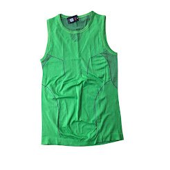 GREEN BODY HUG SLEEVELESS SPORTWEAR