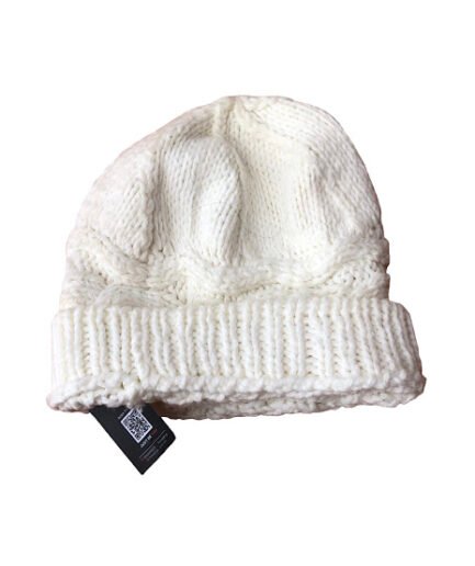 CREAM WEAVEN BEANIE