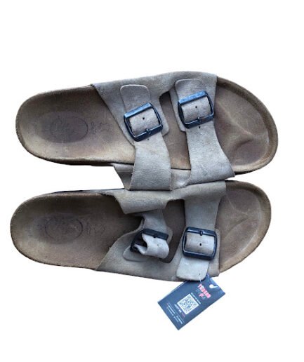 BROWN BIRKIN SLIDE