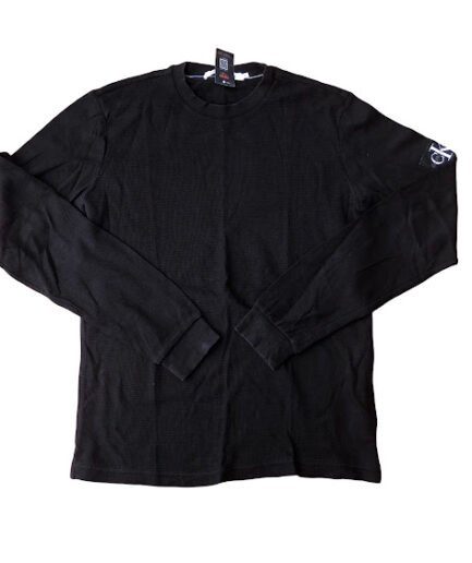 BLACK CALVIN KLEIN LONG SLEEVE T-SHIRT