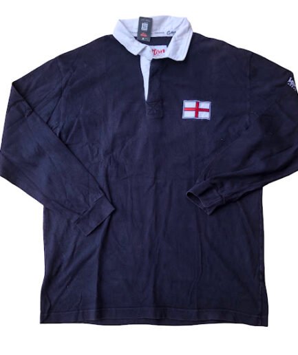 NAVY BLUE COTTON TRADER LONG SLEEVE T-SHIRT